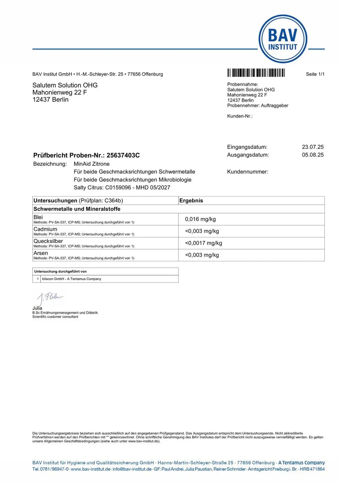 MINAID Electrolyte Drink Mix – Salty Citrus