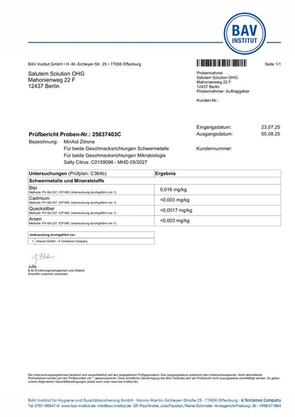 MINAID Electrolyte Drink Mix – Salty Citrus