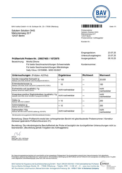 MINAID Electrolyte Drink Mix – Salty Citrus