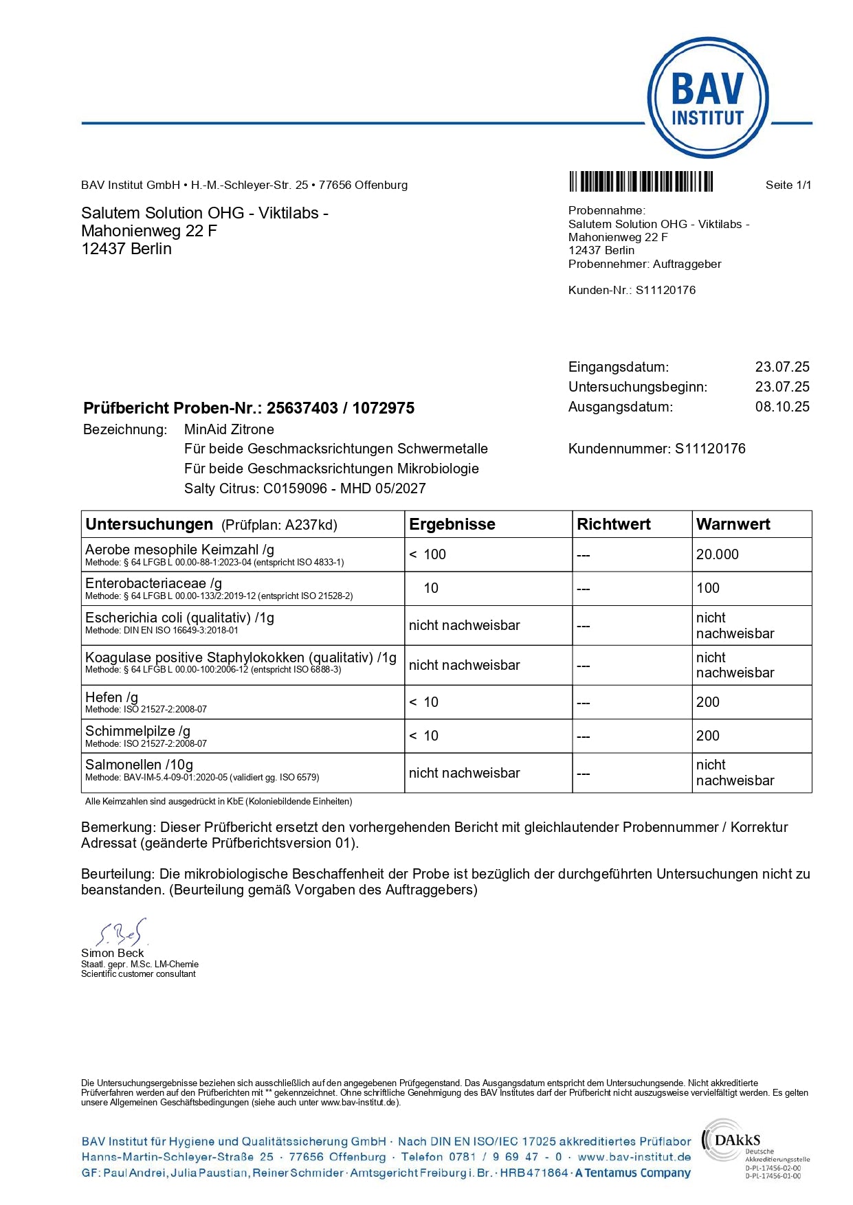 MINAID Electrolyte Drink Mix – Salty Citrus