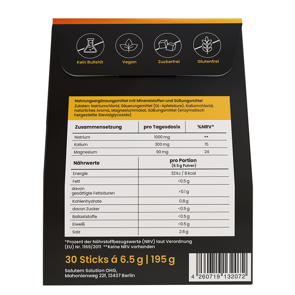 MINAID Electrolyte Drink Mix – Salty Mango