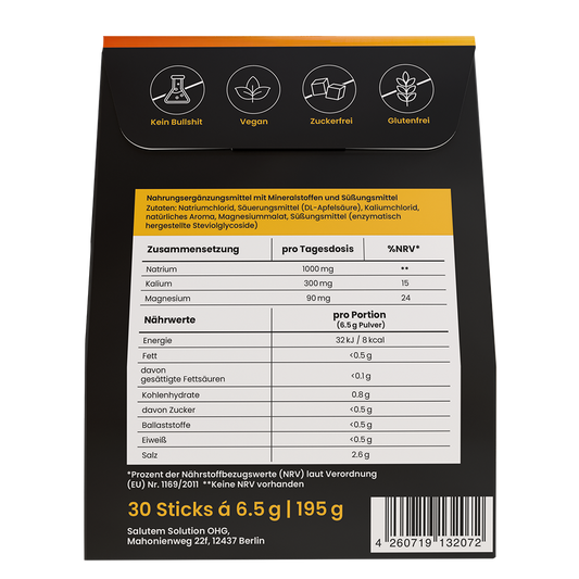 MINAID Electrolyte Drink Mix – Salty Mango