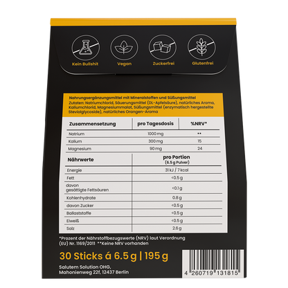 MINAID Electrolyte Drink Mix – Salty Orange